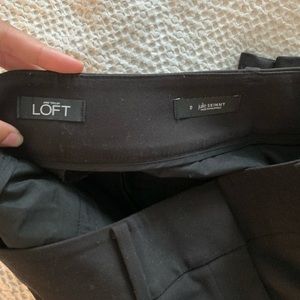 Ann Taylor Loft Julie Skinny pant, size 0 in black